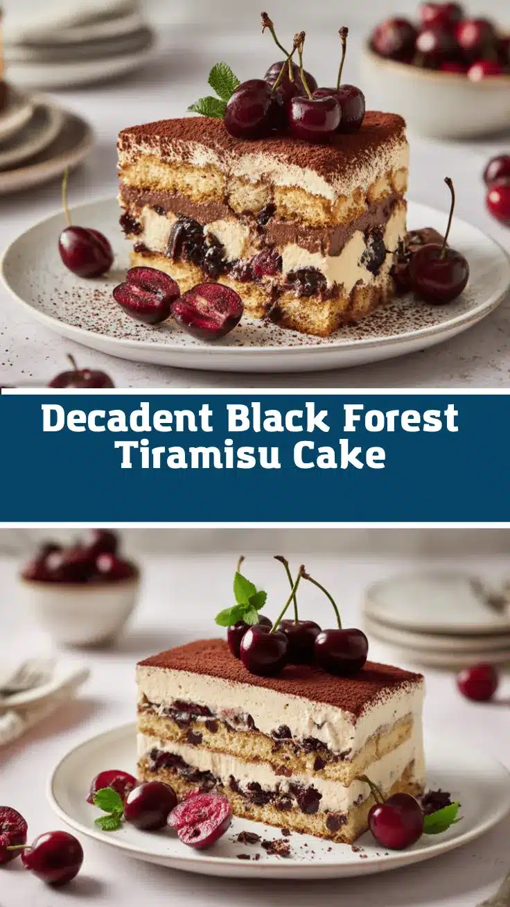 Black Forest Tiramisu Cake recipe