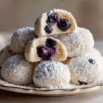 Blueberry Almond Snowball Cookies - featured image