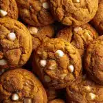 Brown Butter White Chocolate Pumpkin Snickerdoodle Cookies - featured image