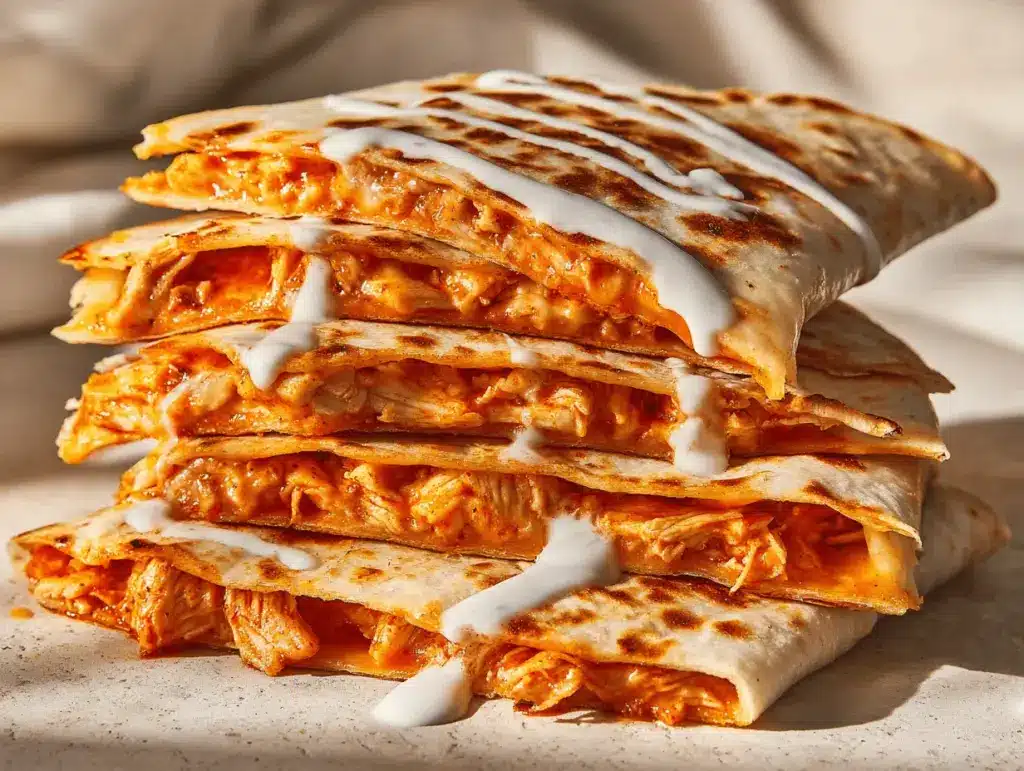 Buffalo chicken quesadillas - featured image