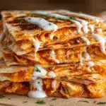 buffalo chicken quesadillas - featured image