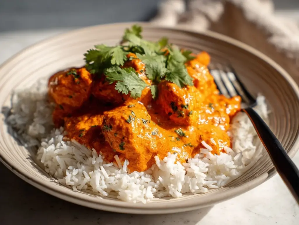 butter chicken crockpot recipe - featured image