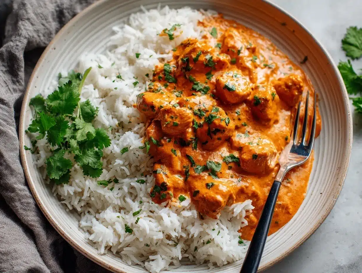 butter chicken crockpot recipe preparation steps