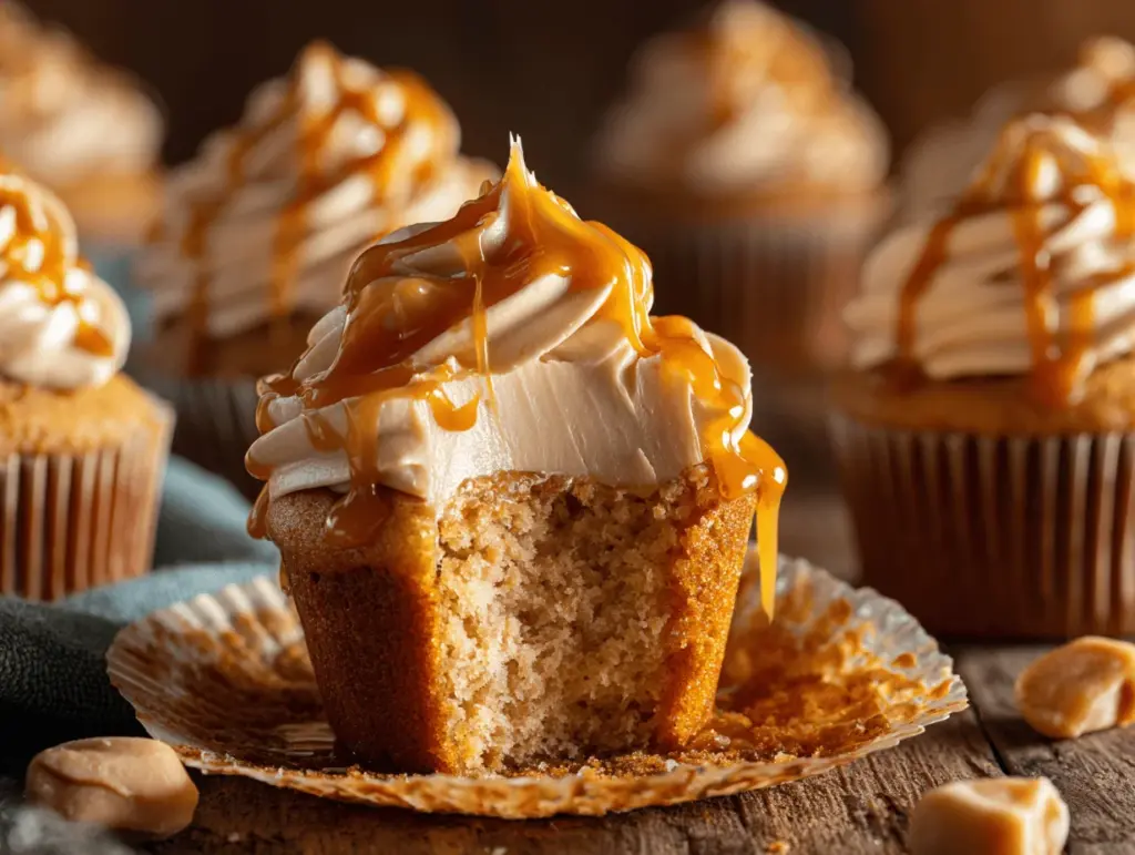 Butterbeer cupcakes - featured image