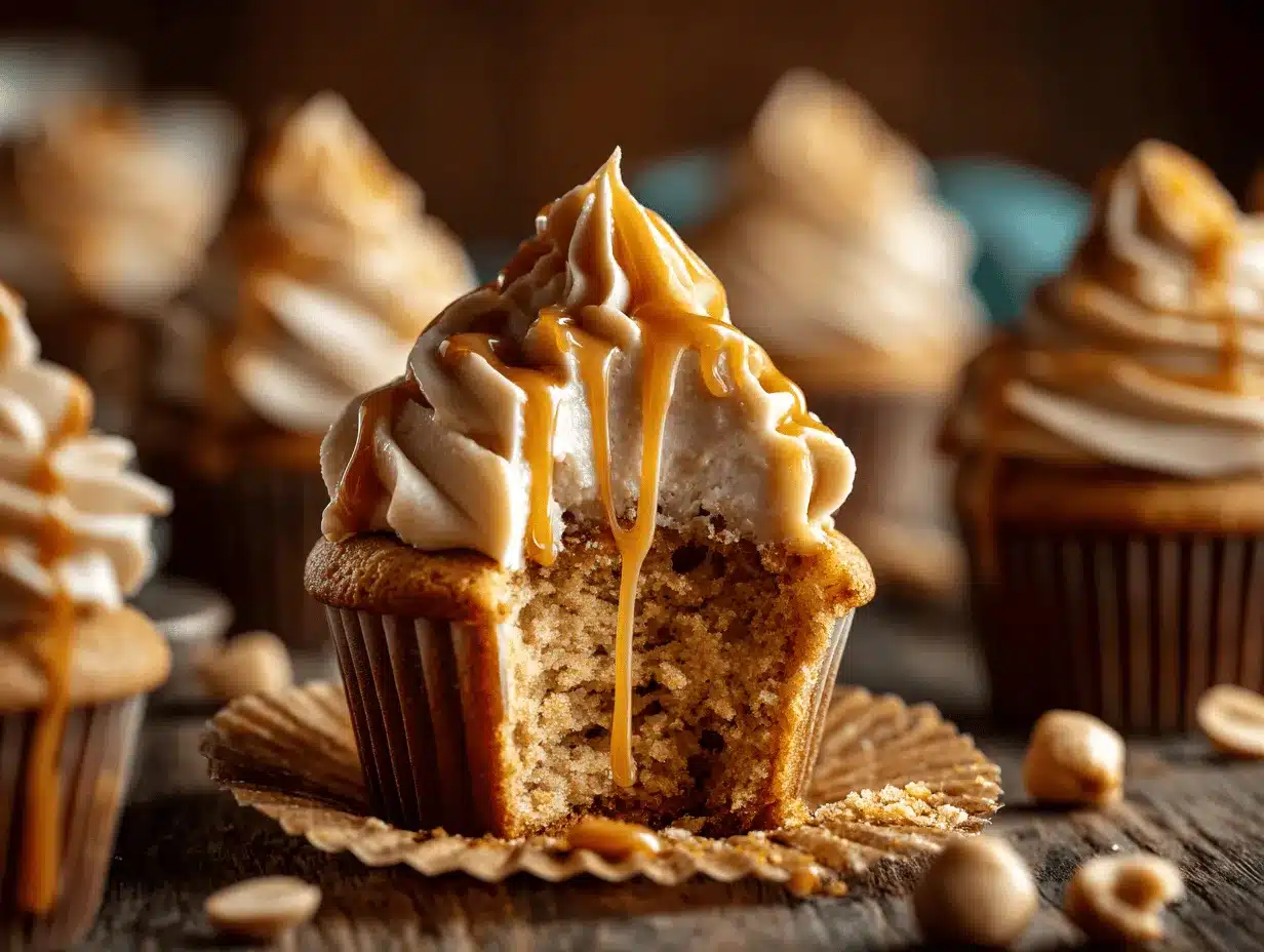 Butterbeer cupcakes preparation steps