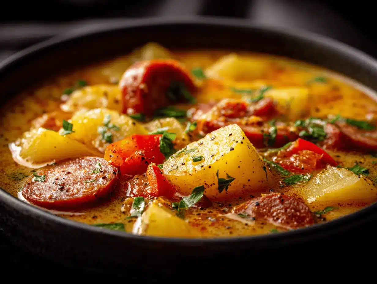 Cajun potato soup preparation steps