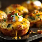 cheesy jalapeño popper mashed potato muffins - featured image