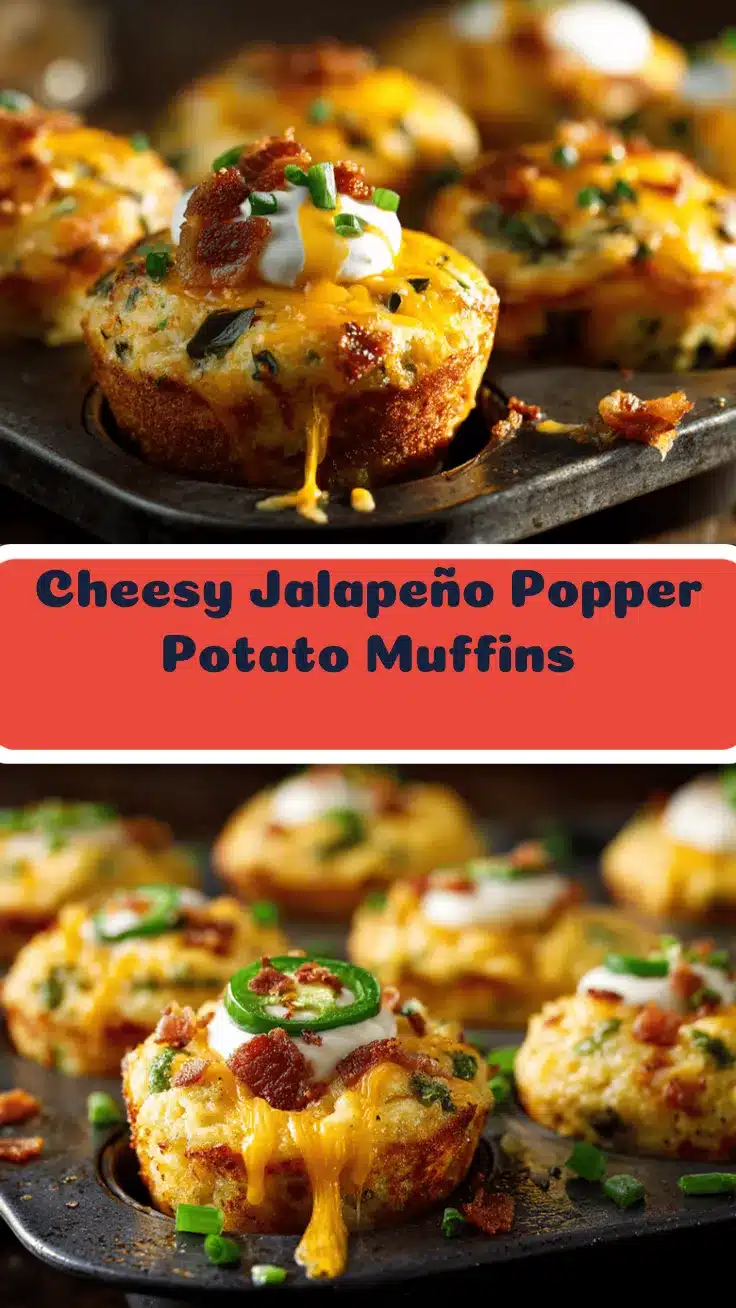 cheesy jalapeño popper mashed potato muffins recipe