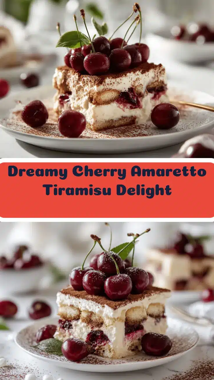 cherry amaretto tiramisu recipe