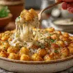 Chicken Alfredo Tater Tot Casserole - featured image
