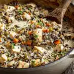 chicken wild rice casserole - featured image