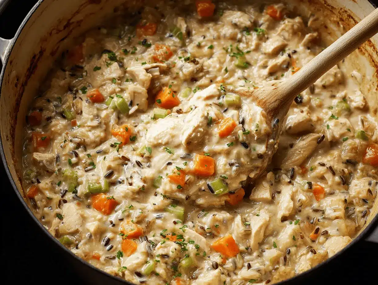 chicken wild rice casserole preparation steps