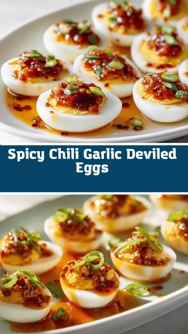 chili garlic deviled eggs recipe