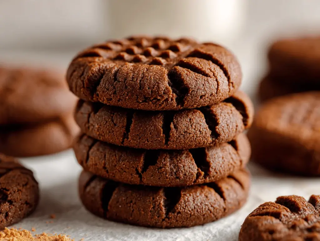 chocolate peanut butter cookies - featured image
