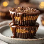 chocolate peanut butter Rice Krispie cups - featured image