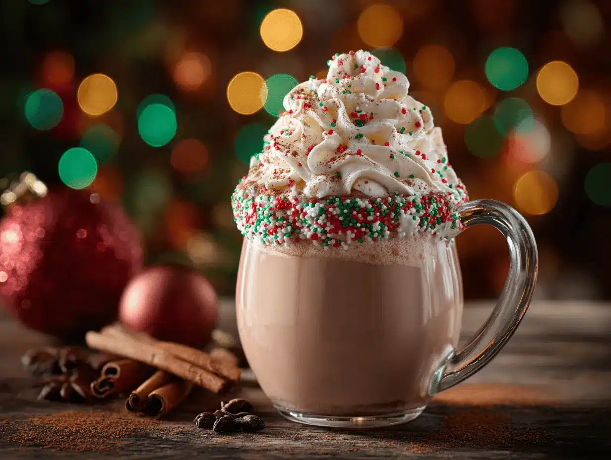 Christmas Elf Hot Chocolate preparation steps