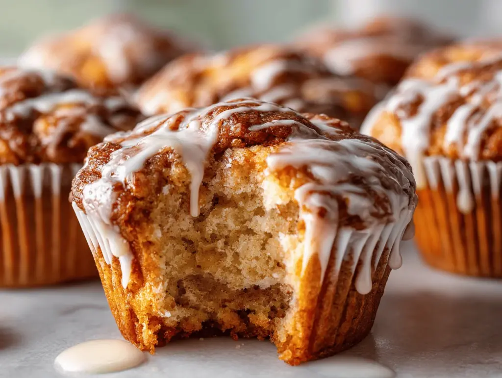 cinnamon roll muffins - featured image