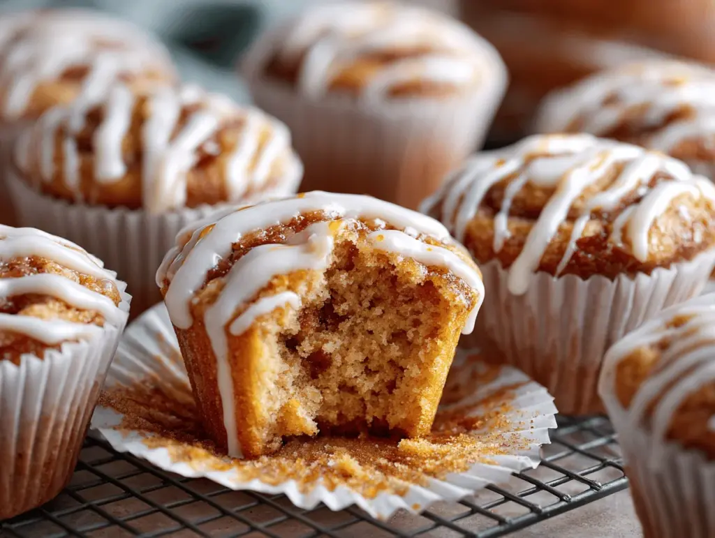 cinnamon roll muffins - featured image