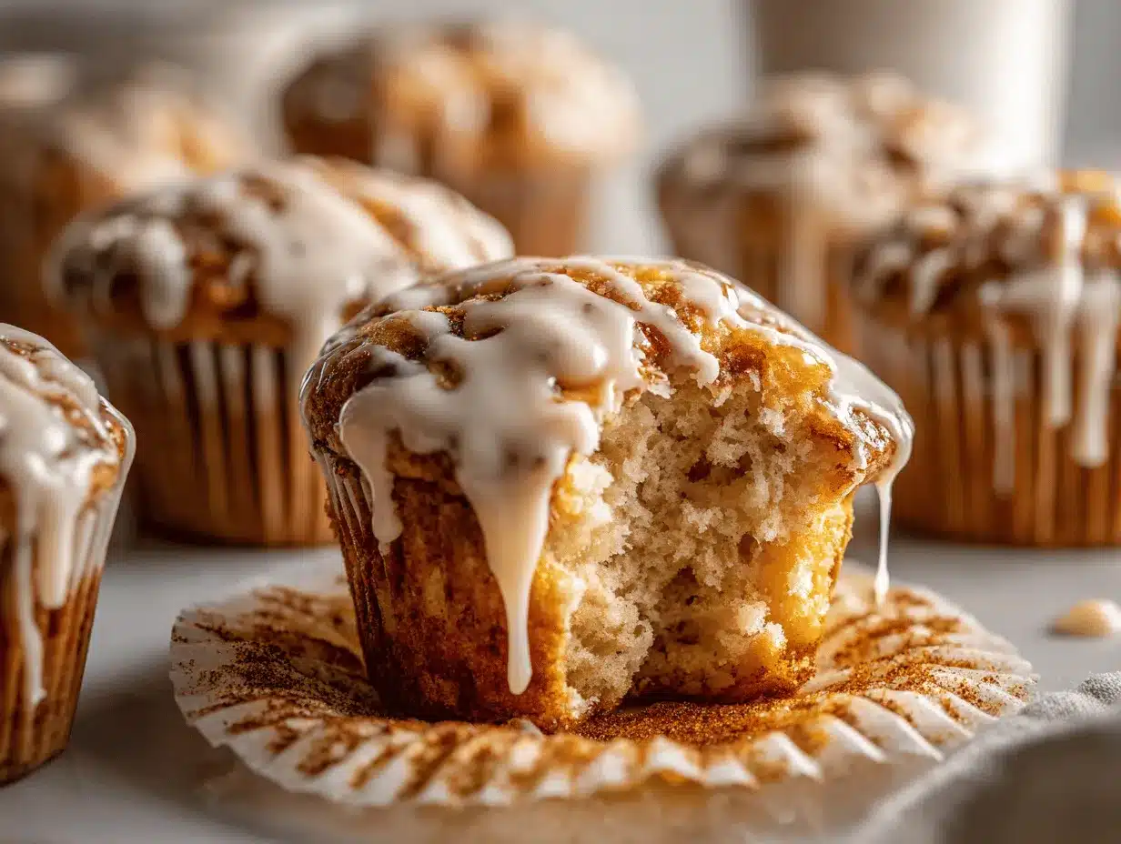 cinnamon roll muffins preparation steps