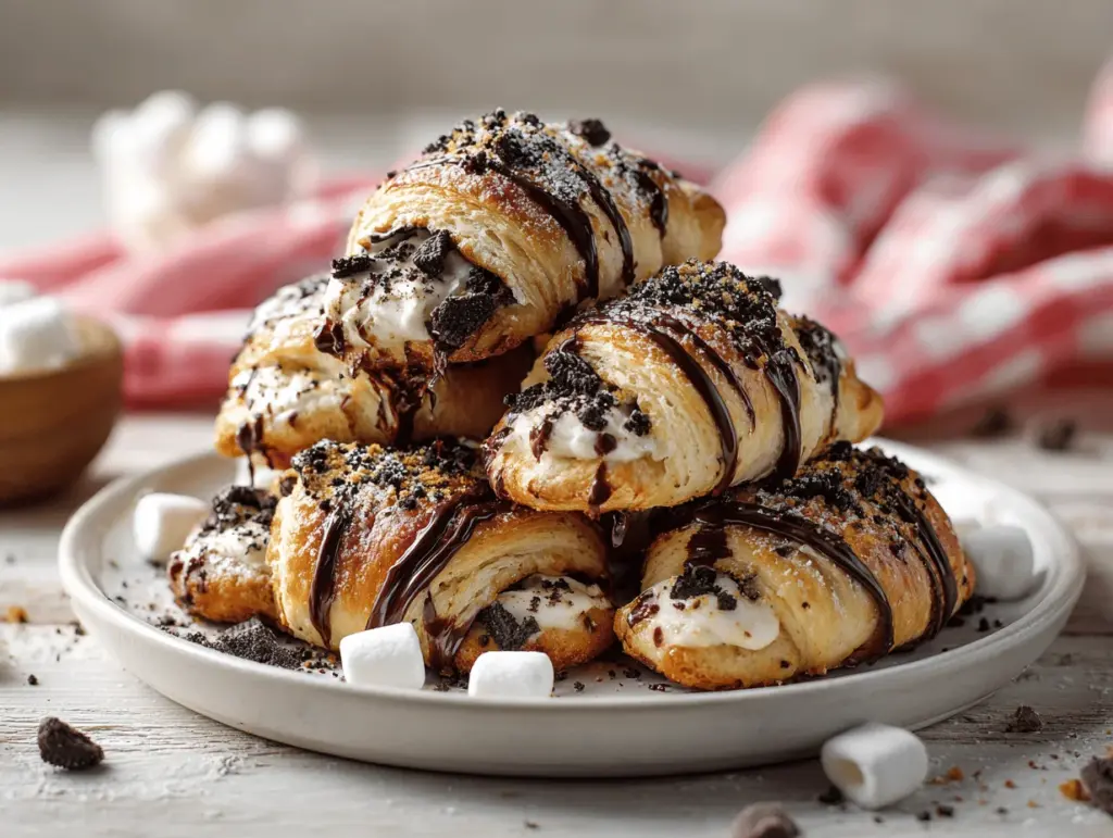 cookies and cream smores crescent rolls - featured image