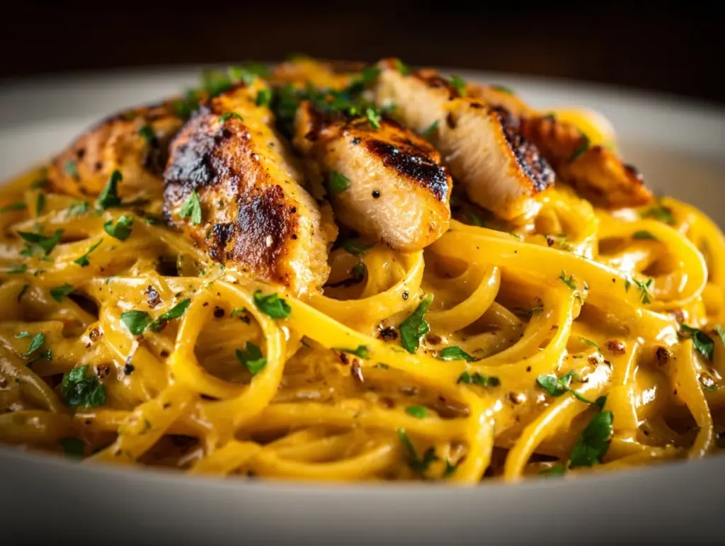 cowboy butter chicken linguine - featured image