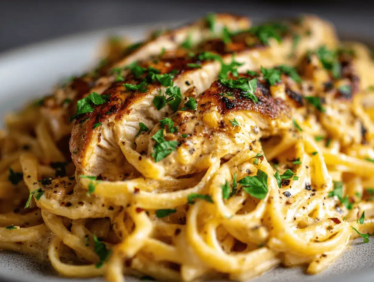 cowboy butter chicken linguine preparation steps