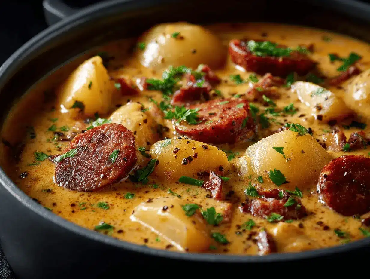 creamy Cajun potato soup preparation steps