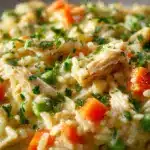 creamy chicken and rice crockpot - featured image