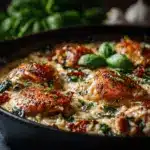 Creamy Tuscan Garlic Parmesan Chicken and Rice Skillet - featured image