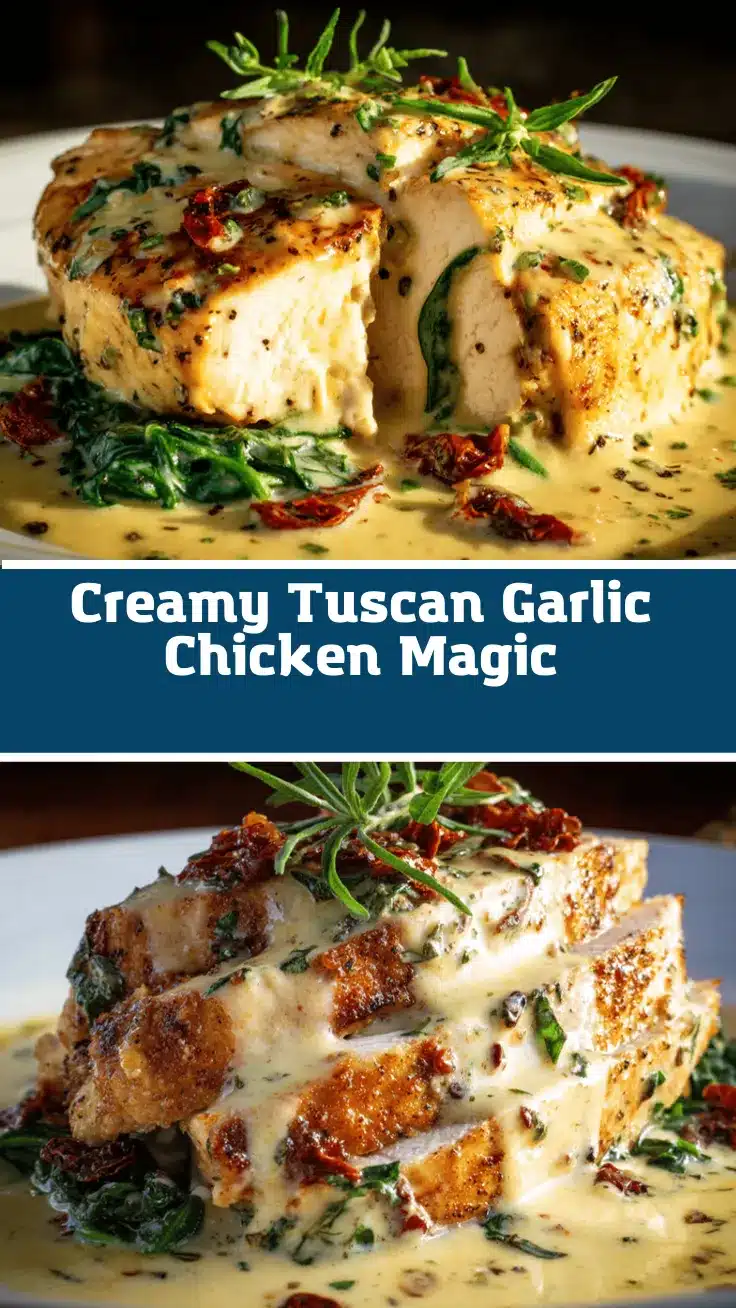 creamy Tuscan garlic parmesan chicken recipe