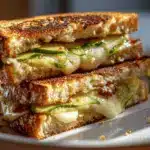 crispy dill pickle bacon grilled cheese - featured image