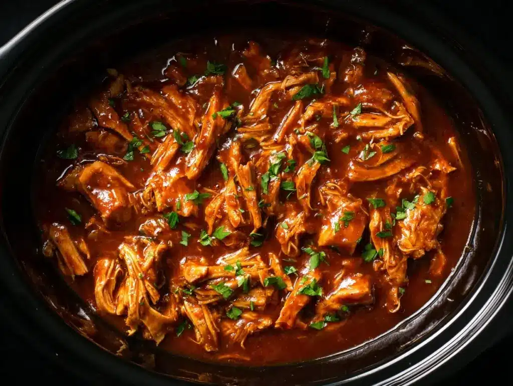 crock pot bourbon chicken - featured image