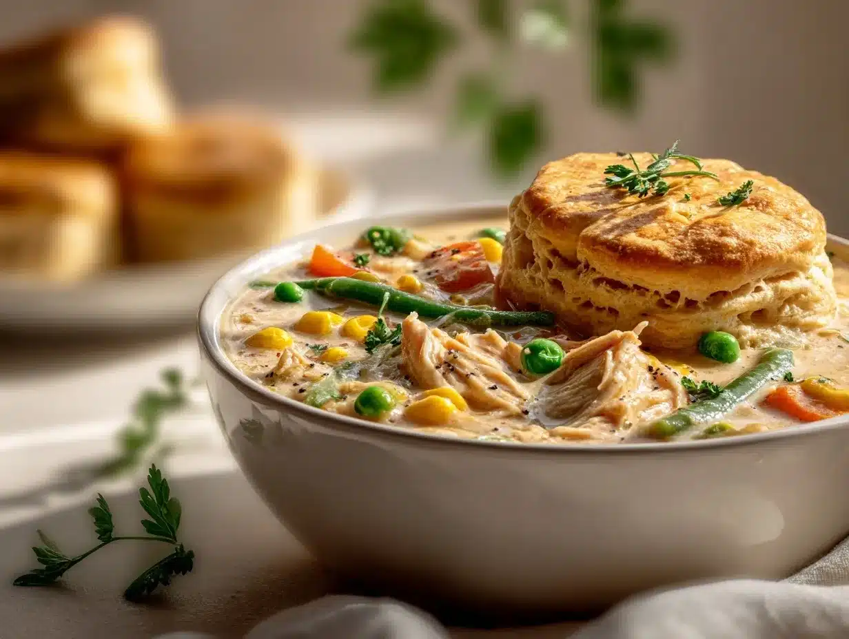 crock pot chicken pot pie preparation steps