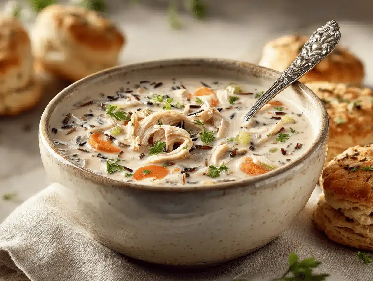 crockpot creamy chicken and wild rice soup preparation steps