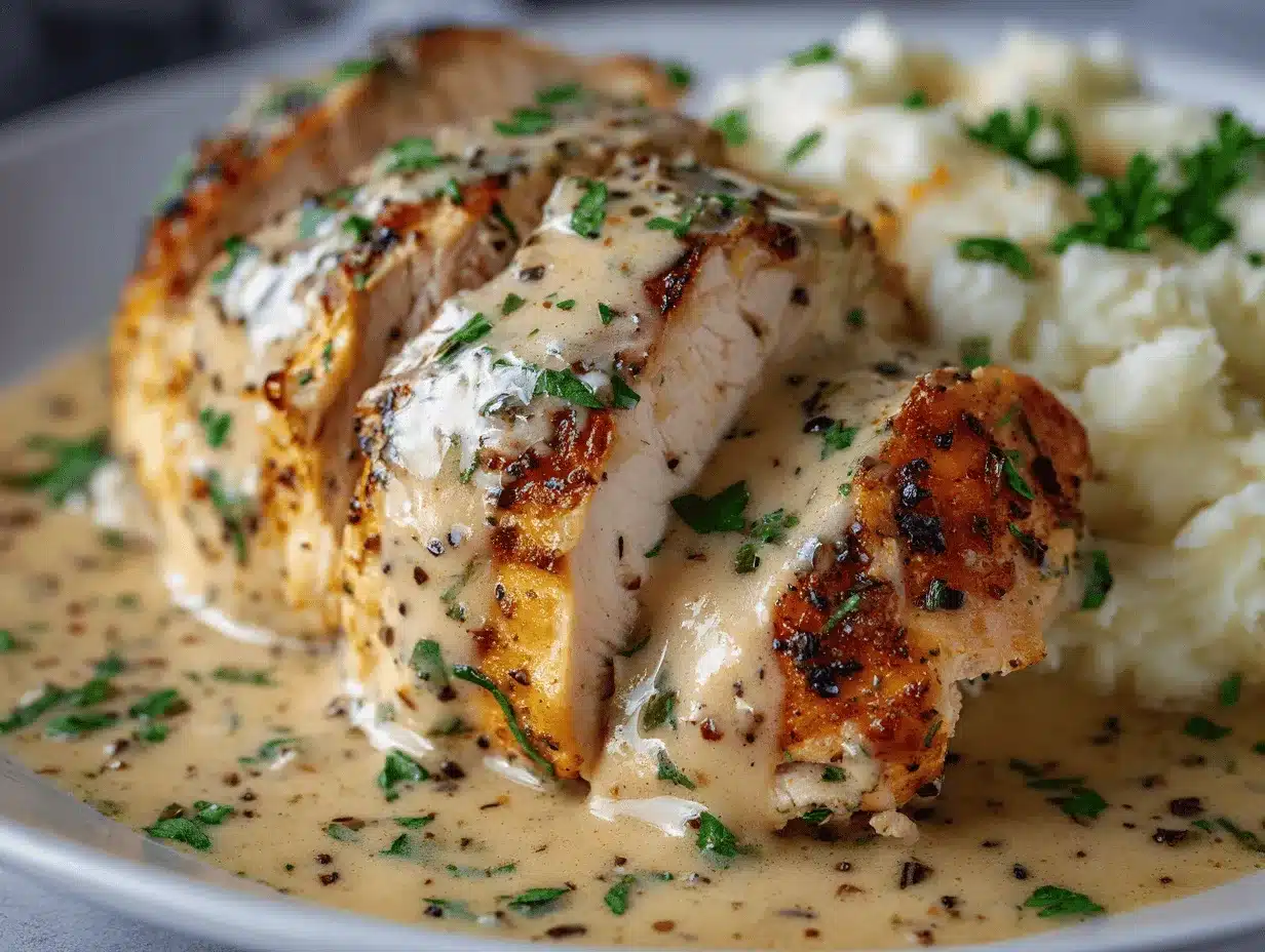 crockpot creamy garlic parmesan chicken preparation steps