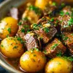crockpot steak and potatoes - featured image