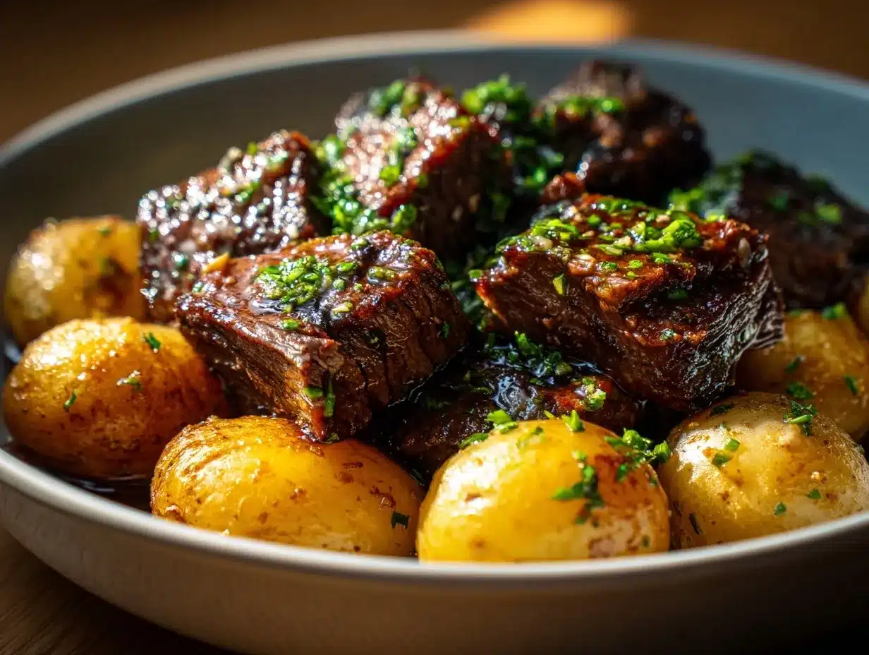 crockpot steak and potatoes preparation steps