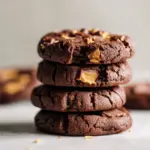 double chocolate peanut butter cup cookies - featured image