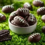 football-shaped Oreo truffles - featured image