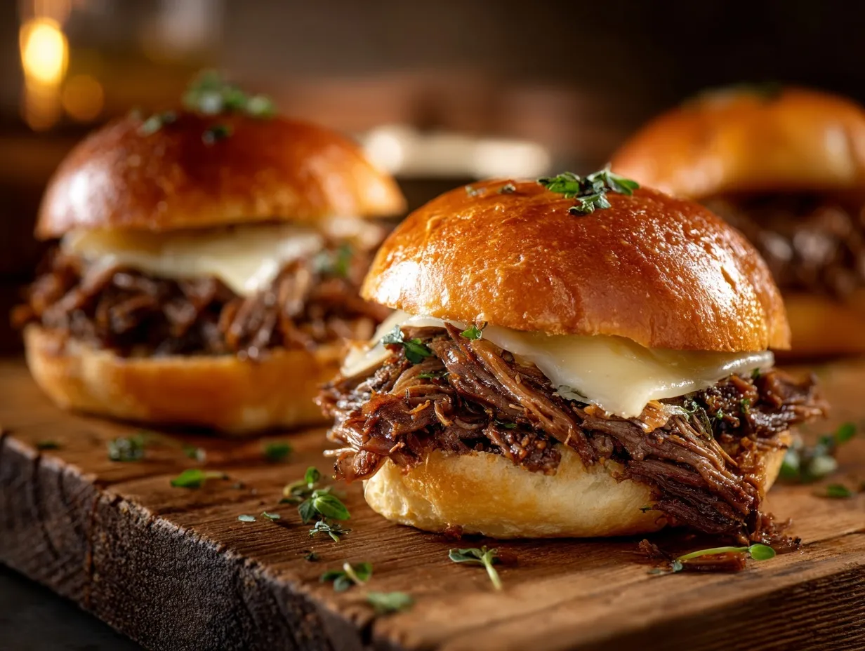 French dip sandwiches preparation steps