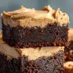 frosted coffee brownies - featured image