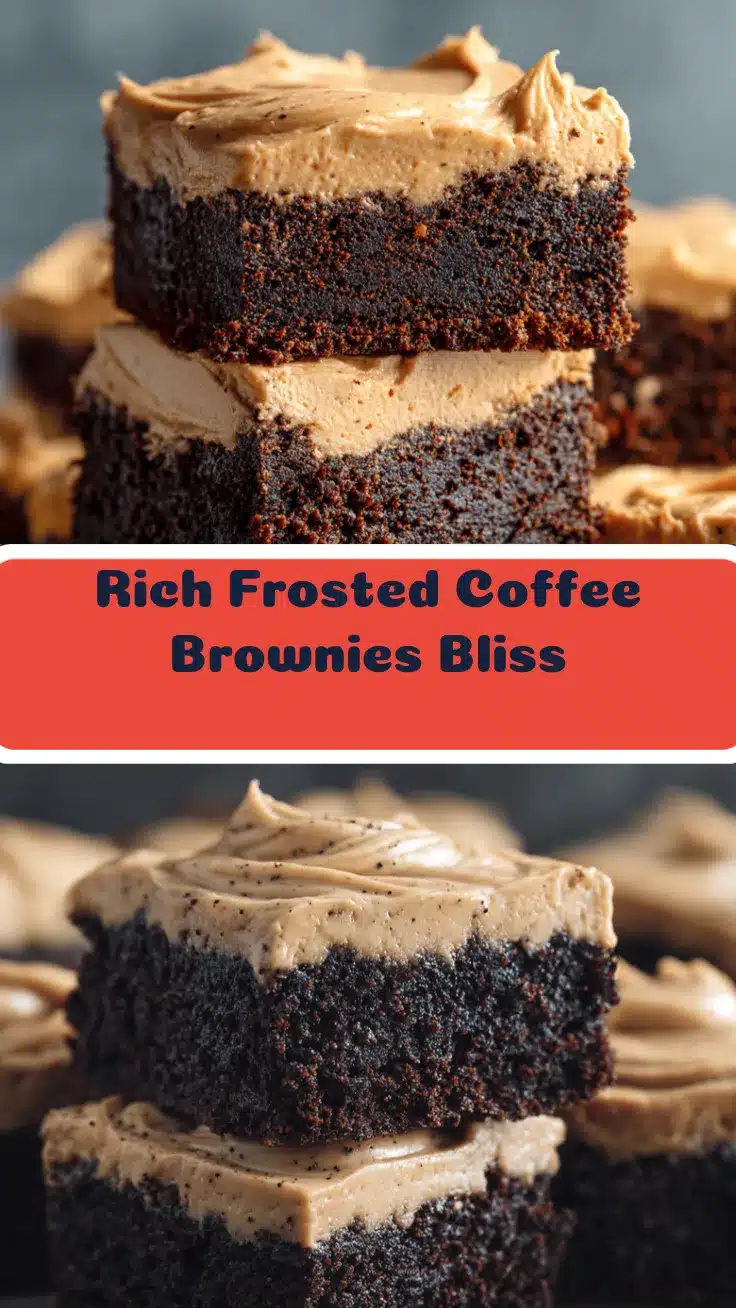 frosted coffee brownies recipe