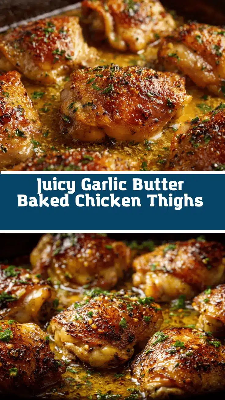 garlic butter baked chicken thighs recipe