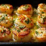 garlic butter baked scallops - featured image