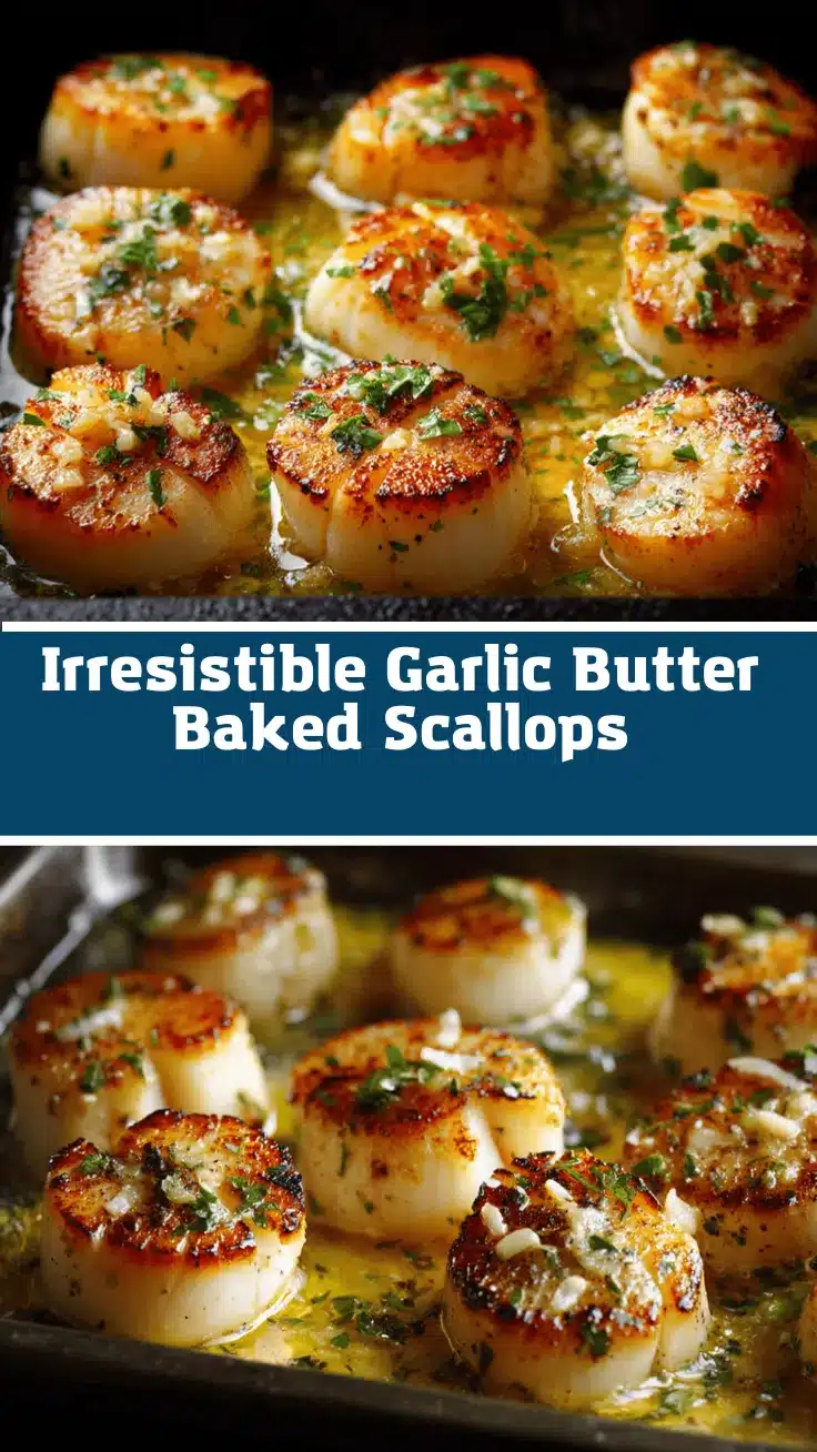 garlic butter baked scallops recipe