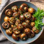 garlic butter steakhouse mushrooms - featured image