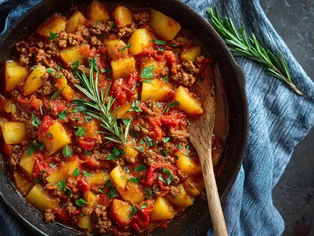 ground beef potato dinner - featured image