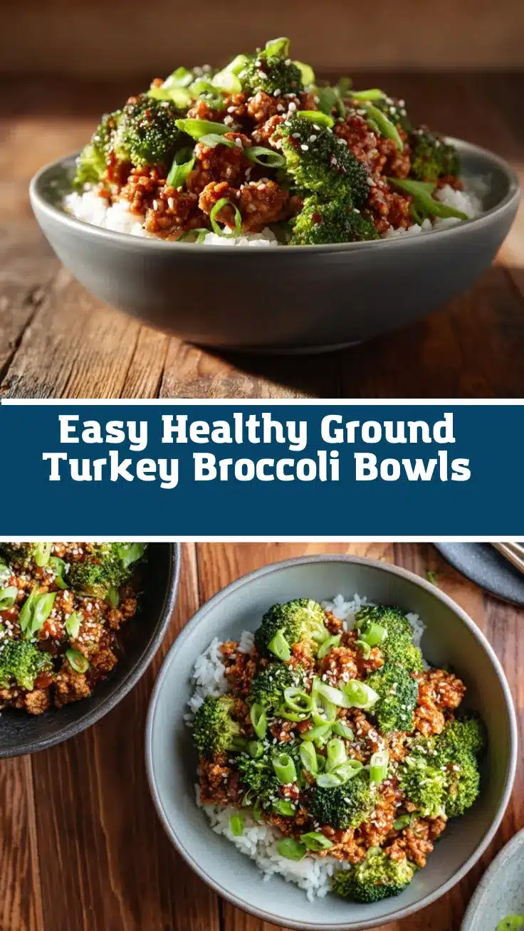 ground turkey and broccoli bowls recipe