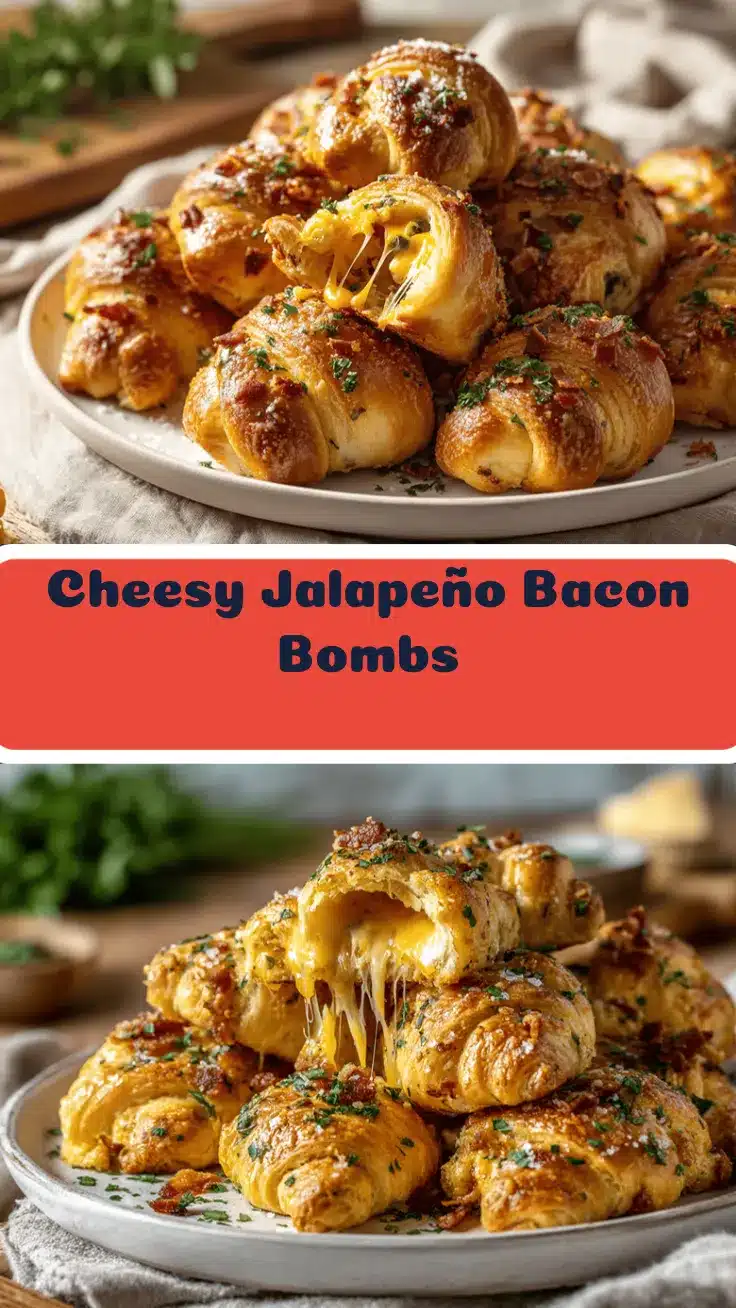 jalapeño popper cheddar bacon crescent bombs recipe