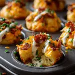 loaded mashed potato puff muffins - featured image